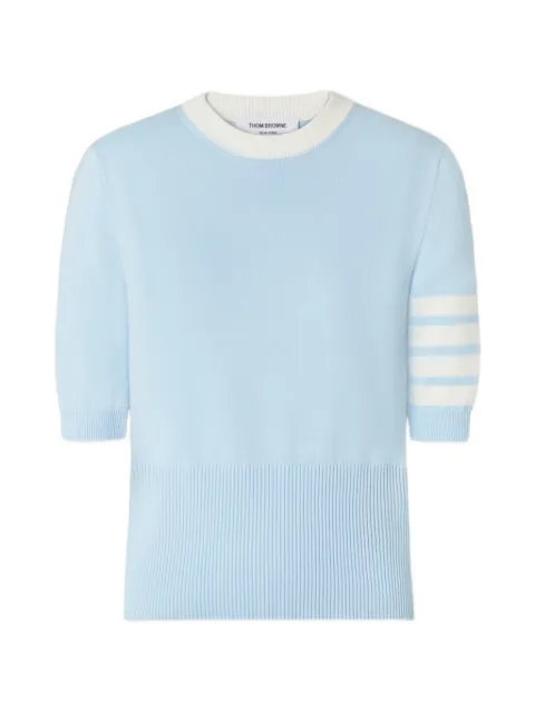 Thom Browne Hector intarsia T-shirt Blue FKA519AY3006