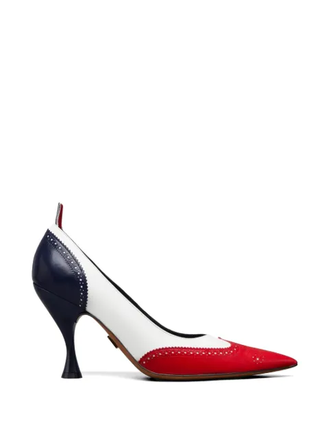 Thom Browne wingtip leather pumps White FFI020AL0189