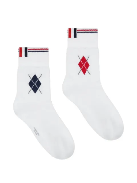 Thom Browne ankle-length socks White FAS242AY3012