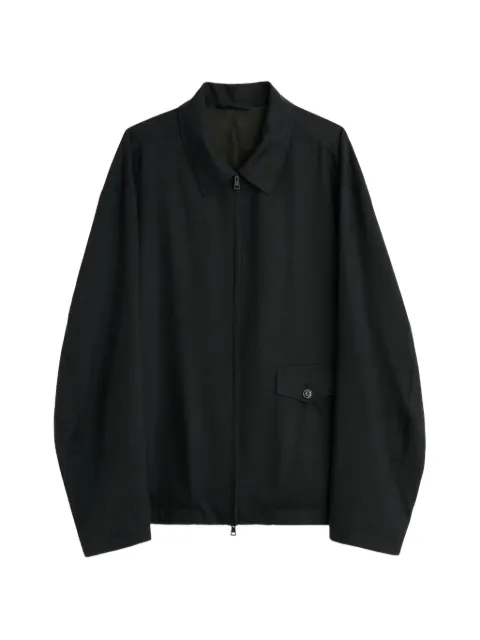 OUR LEGACY Evolved zip-up jacket Black M2261EEB