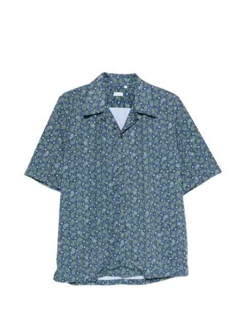 Orian paisley-print short-sleeve shirt Blue BMARMY02AT43