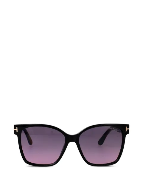 TOM FORD Eyewear geometric-frame sunglasses Black FT1312