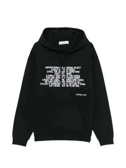 Peacemaker Oamc slogan-print hoodie Black PCM3OH01DFT001099