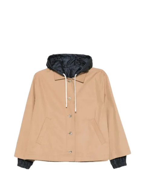 Herno reversible gabardine parka coat Neutrals GC000547D13238
