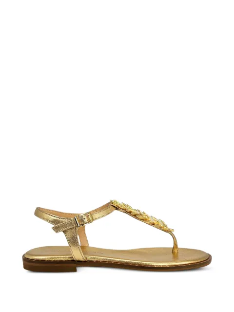Madison Maison leaf-embellished sandals Gold K871