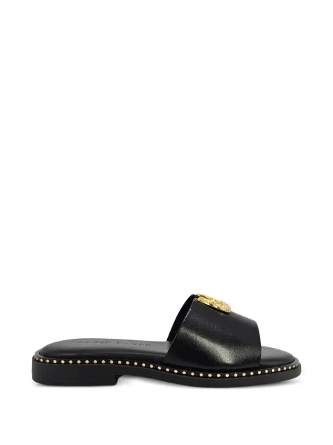 Madison Maison hammered-hardware leather sandals Black A4108