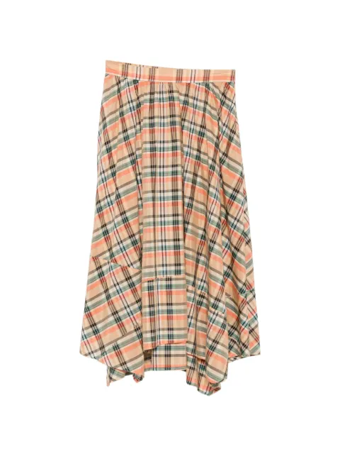 Ulla Johnson Annette plaid-pattern midi skirt Neutrals SP240329