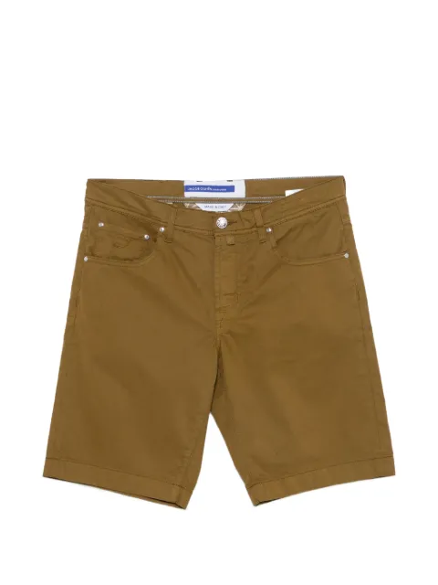 Jacob Cohën Nicolas logo-patch chino shorts Brown JUMOE001054S2544TR