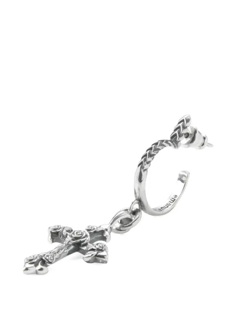 Emanuele Bicocchi rose-cross earring Silver RSFCE5