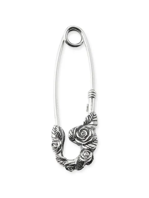 Emanuele Bicocchi Rose safety-pin brooch Silver RSS1