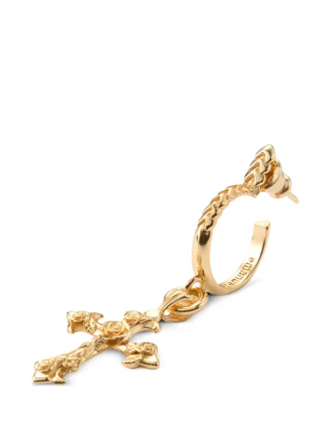 Emanuele Bicocchi Rose Cross earring Gold RSFCE5G