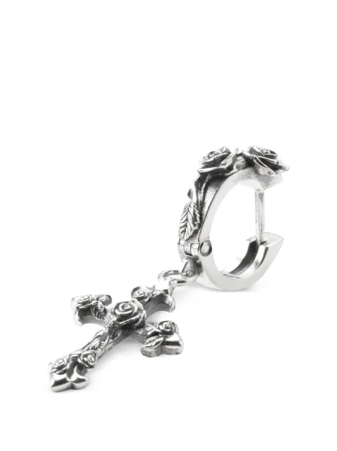 Emanuele Bicocchi Rose Cross earring Silver RSFCE4