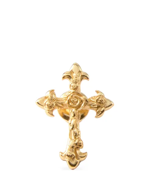 Emanuele Bicocchi Rose Cross stud earring Gold RSFCE3G