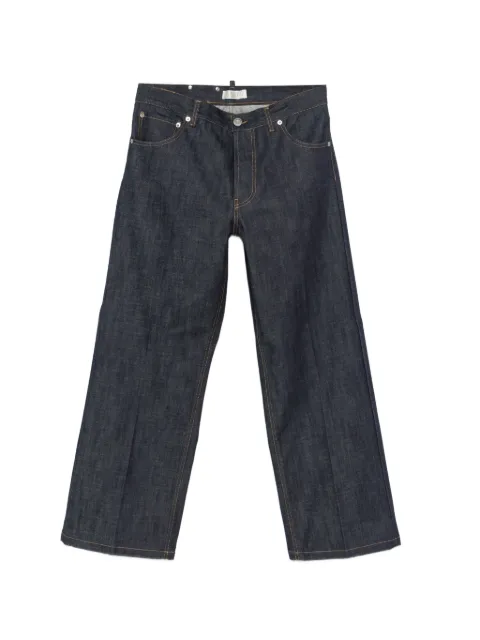 3DICI logo-patch wide-leg jeans Blue PAU3DICI032CBBLUE