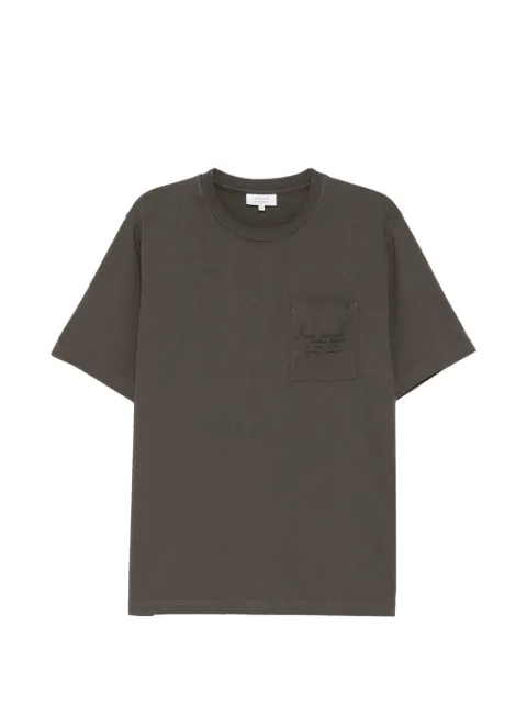 Maison Kitsuné Poetic Script T-shirt Green QM00104KJ7025