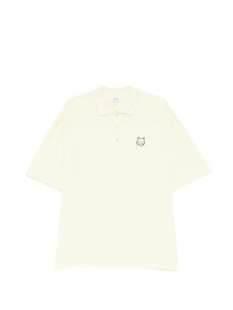 Maison Kitsuné Fox Head polo shirt Yellow PM00211KP0001
