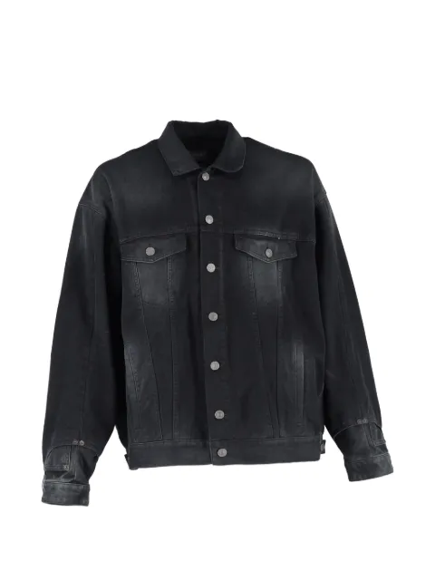 Balenciaga Pre-Owned washed-effect denim jacket Black BAPUGBCL728146M