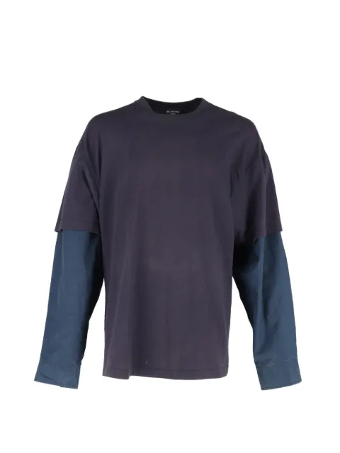Balenciaga Pre-Owned 2023 layered T-shirt Purple BAPUGBCL728173M