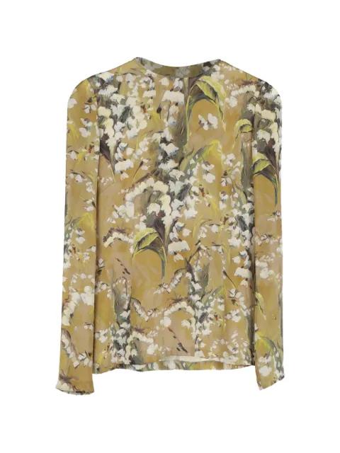 Dolce & Gabbana Pre-Owned floral-print blouse Green RFCPUGBCL735229W