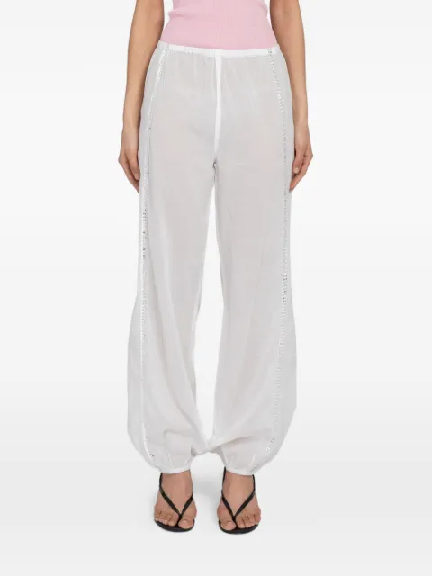 Gimaguas Angel sequin-embellished trousers White RWS260104102