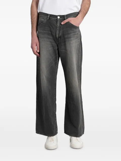 Attachment faded-effect panelled jeans Grey AP61010