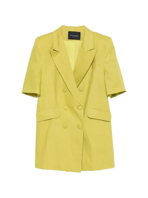 ACTUALEE double-breasted short-sleeve jacket Green 16174GJ1056