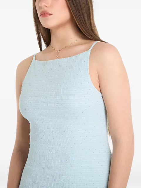 GUESS USA rhinestone-embellished dress Blue W6GKA1K3488