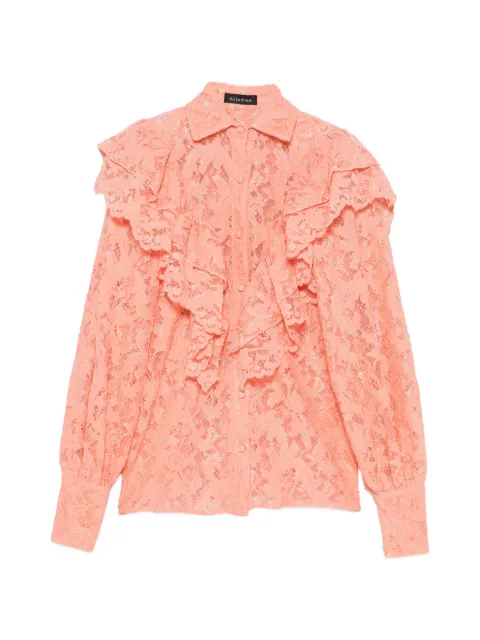 ACTUALEE ruffled lace blouse Pink 16113CA606