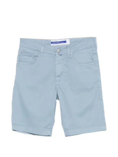 Jacob Cohën logo-patch five-pocket shorts Blue JUMOE001054S3756TR