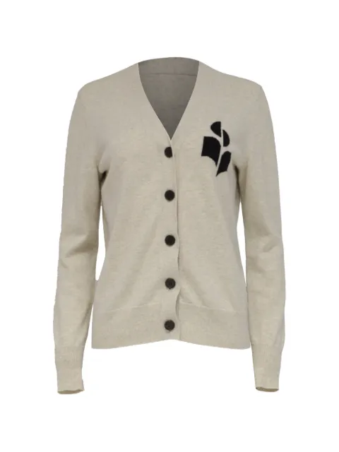 Isabel Marant Vintage 2023 Newton logo-patch sweater Grey RFCPUUSCL728001W