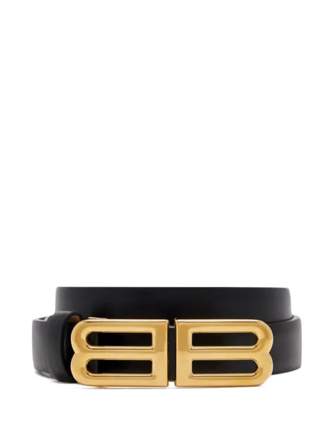 Balenciaga Bolero BB leather belt Black 8687612ACKI