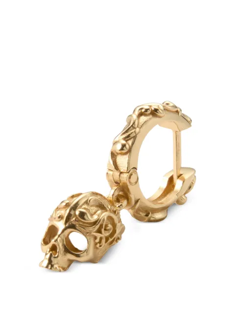 Emanuele Bicocchi skull-pendant hoop earring Gold KLE4G