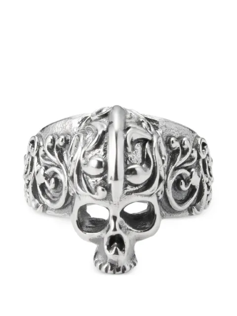 Emanuele Bicocchi large skull ring Silver KLA6