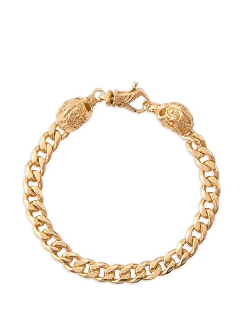 Emanuele Bicocchi skull-detail chain bracelet Gold KLB5G
