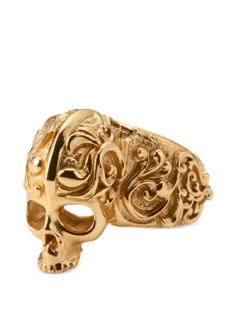 Emanuele Bicocchi large Skull ring Gold KLA6G