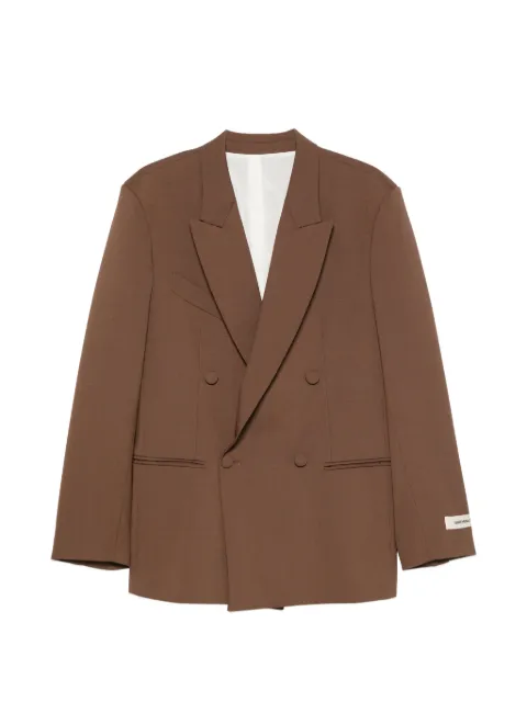 Nineminutes Submarine double-breasted blazer Brown THESUBMARINETELA