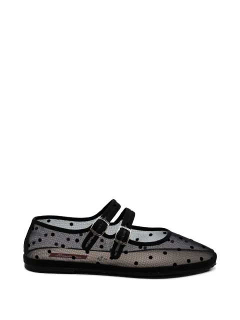 Gondolina Moretta polka-dot ballet flats Black GBB07