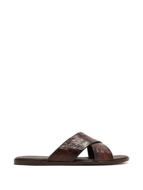 Magnanni criss-cross leather sandals Brown 2664911809