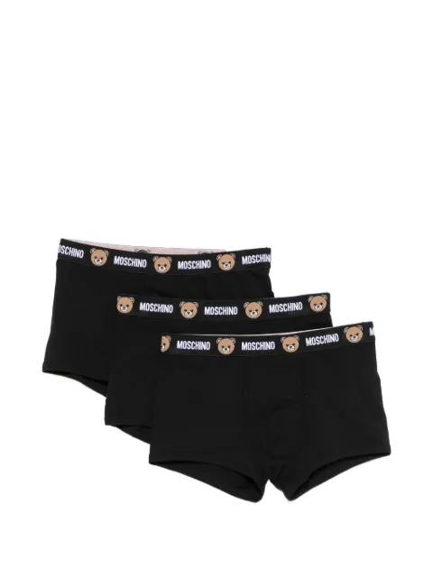 Moschino Teddy Bear logo-waistband boxers (set of three) Black A13424402