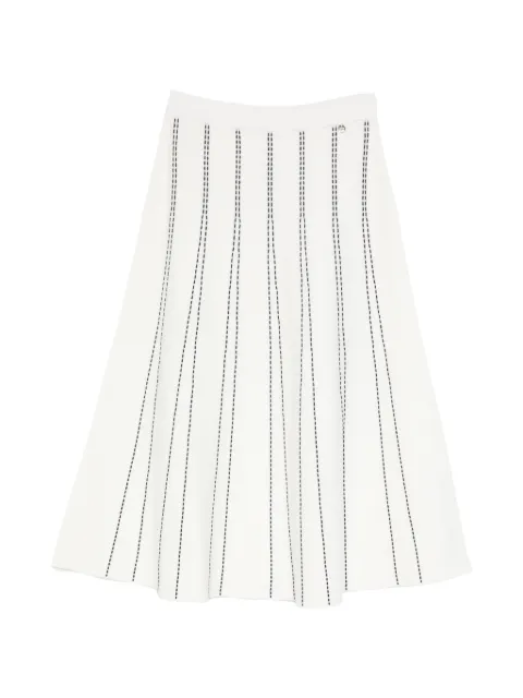 LIU JO knit midi skirt White WA6148MA81R