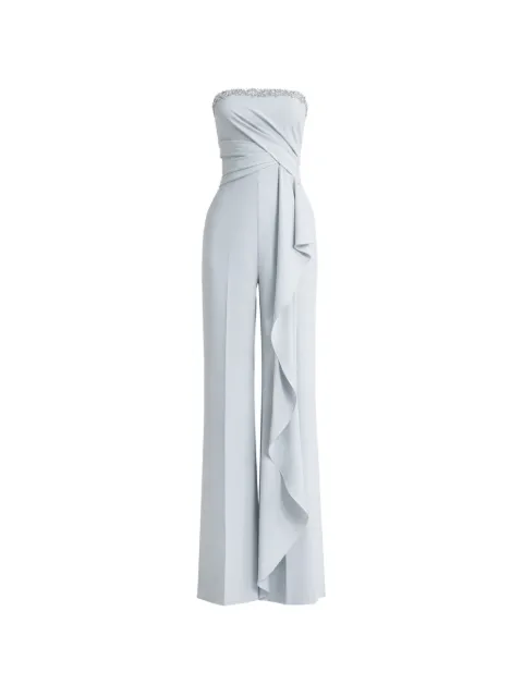 Gemy Maalouf embellished ruffled jumpsuit Blue EDR241873JMP