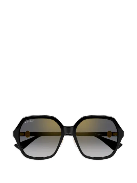 Cartier Eyewear geometric-frame sunglasses Black CT0470AF001