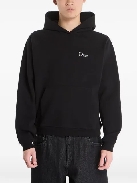 dime logo-detail hoodie Black DIMESP2641