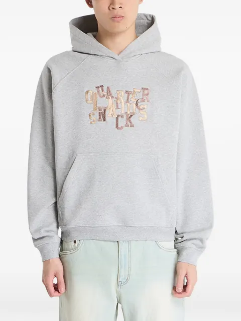 dime Jumble kangaroo-pocket hoodie Grey DIMESP2677