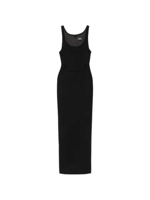 Solace London Noor corset-style maxi dress Black OS47006