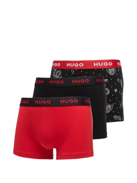 HUGO logo-waistband trunks Black 50532550980