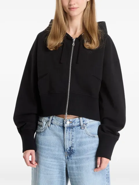 dime cropped zip-up hoodie Black DIMESP2612BLK