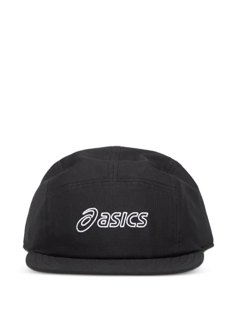 ASICS logo-embroidered five-panel cap Black 3013B331001
