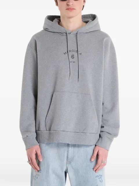 MM6 Maison Margiela logo-print hoodie Grey SH2GU0031S25337