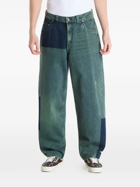 dime patchwork distressed jeans Blue DIMESP2616GRN
